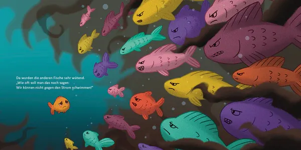 Der kleine Fisch schwimmt gegen den Strom_03